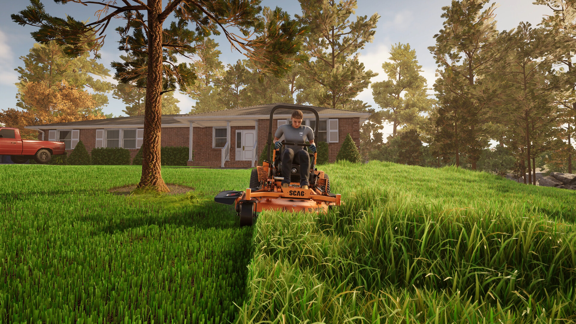 Lawn Mowing Simulator 2 demo vs full game screenshot